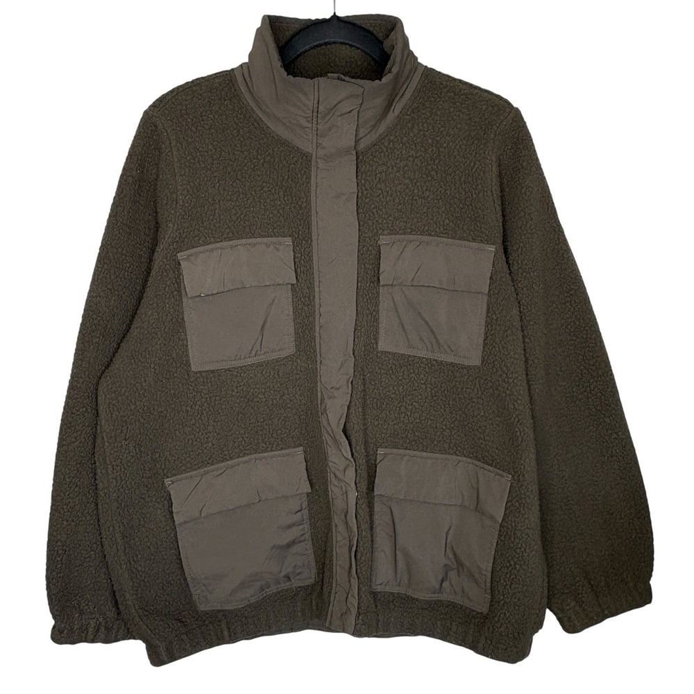 Vuori Utility Sherpa Jacket Womens Med Outdoors Gorp Ski Full Zip Oregano VW524